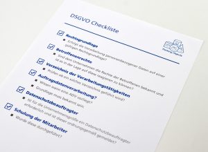 DSGVO Checkliste
